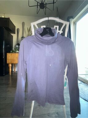 Vintage Diesel Open-Back Long Sleeve Top in Lavender